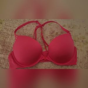 Victoria's Secret Bra Very Sexy Push-up Hot Pink 36C Front Closer